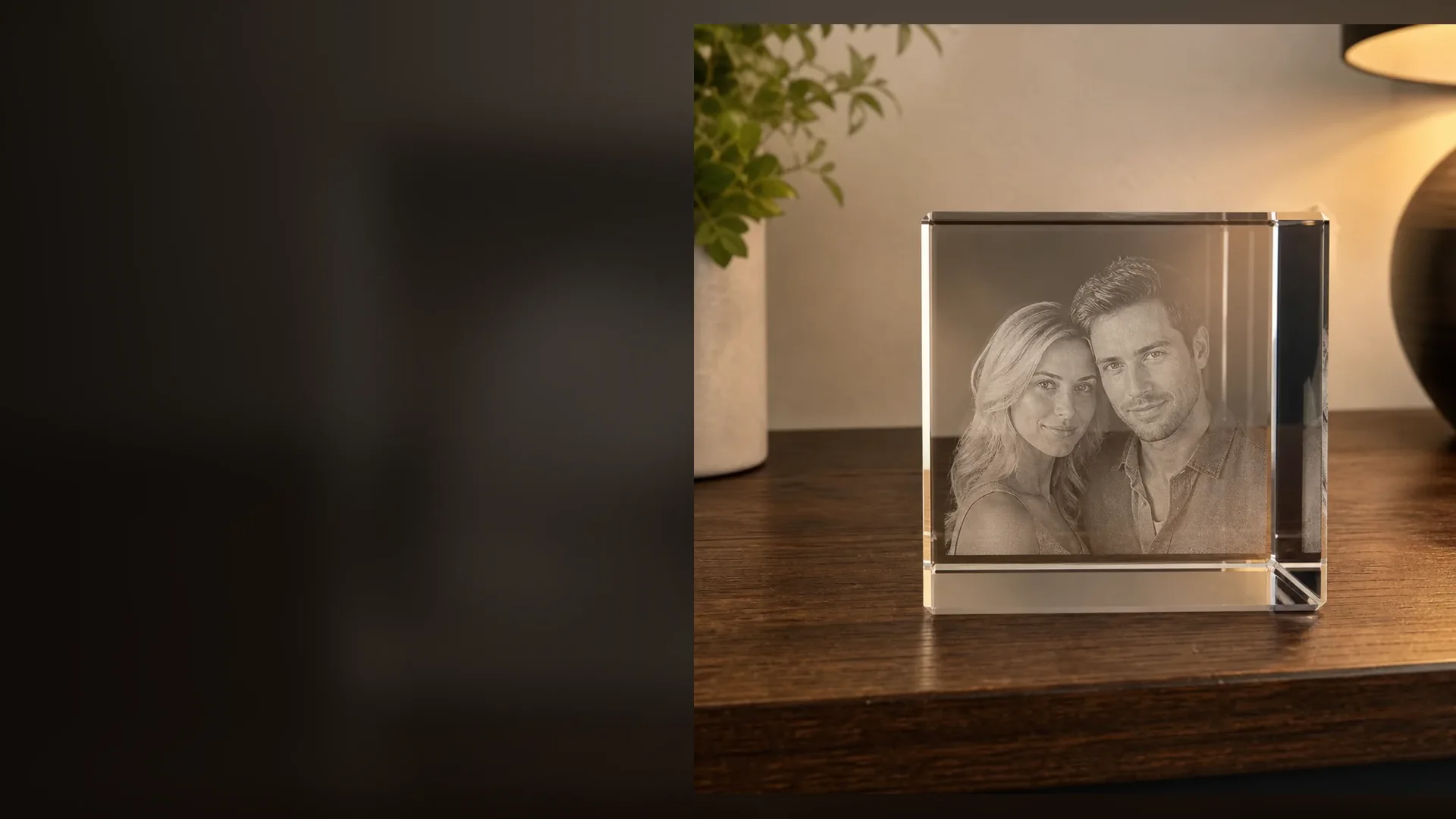 3D kristal fotoğraf